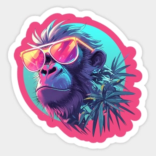 cool monkey Sticker